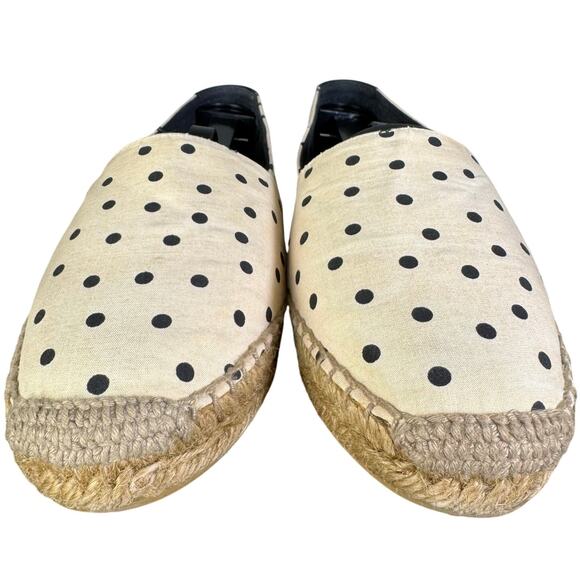 Yves Saint Laurent Signature Logo Polka Dot Espadrilles Women’s Size 36 /6 US - Picture 2 of 8
